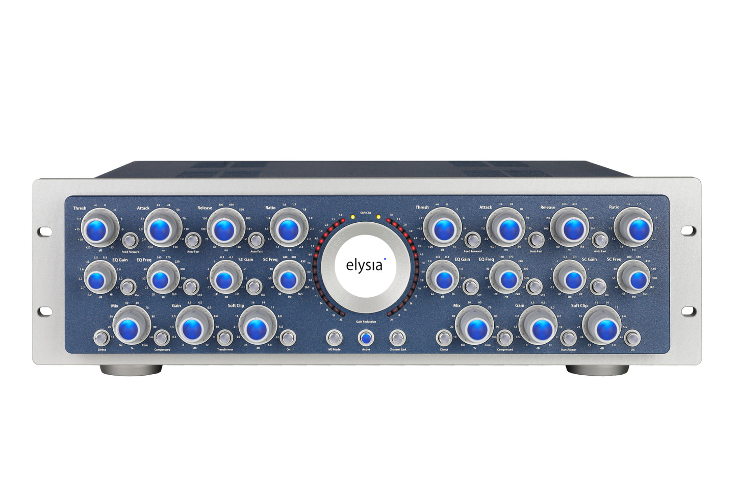 alpha compressor Front View with all controls and buttons.