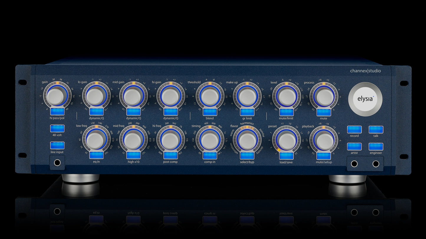 channex|studio Front View with all controls and buttons.