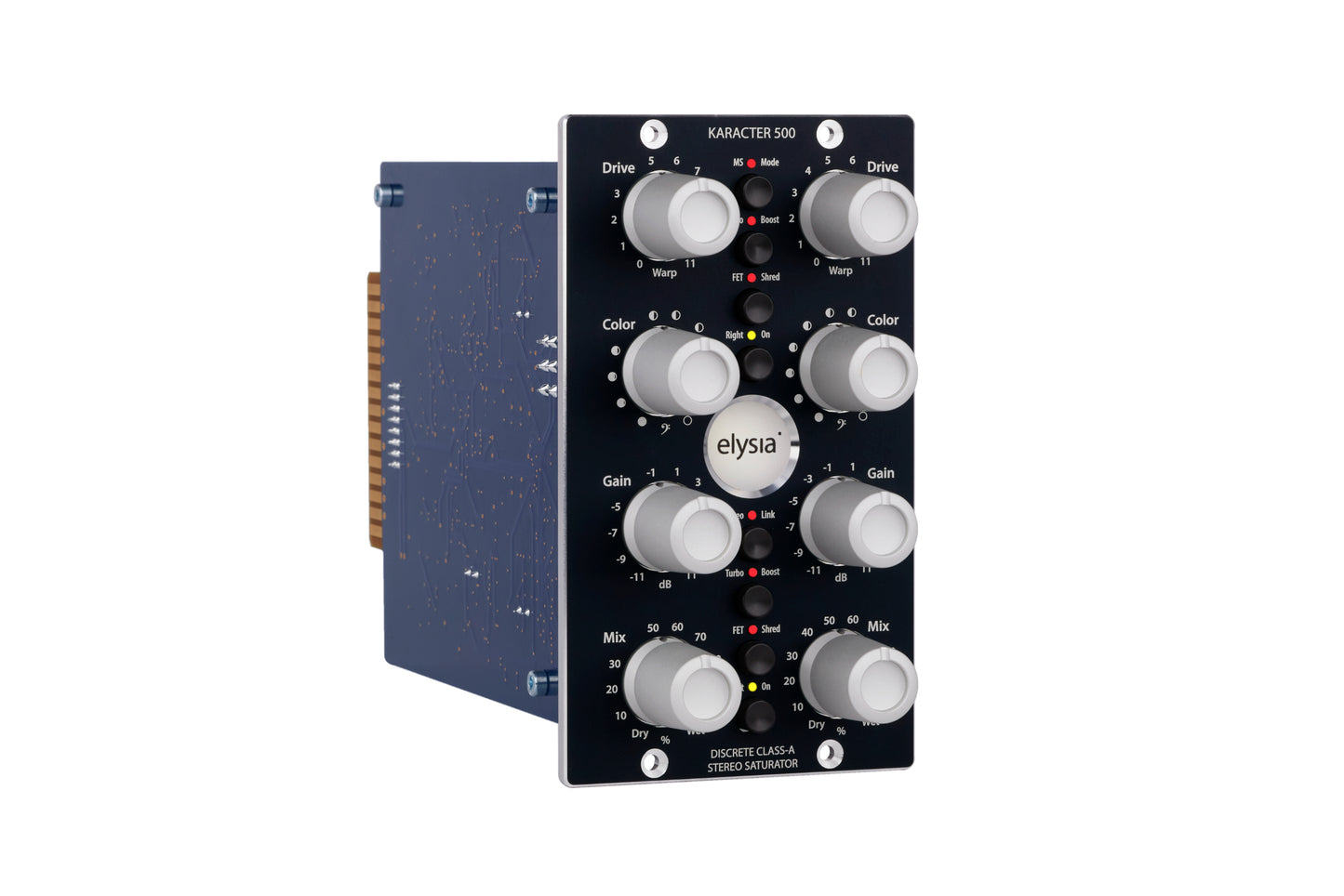 karacter 500 Series Module Front Right View with all controls and buttons.