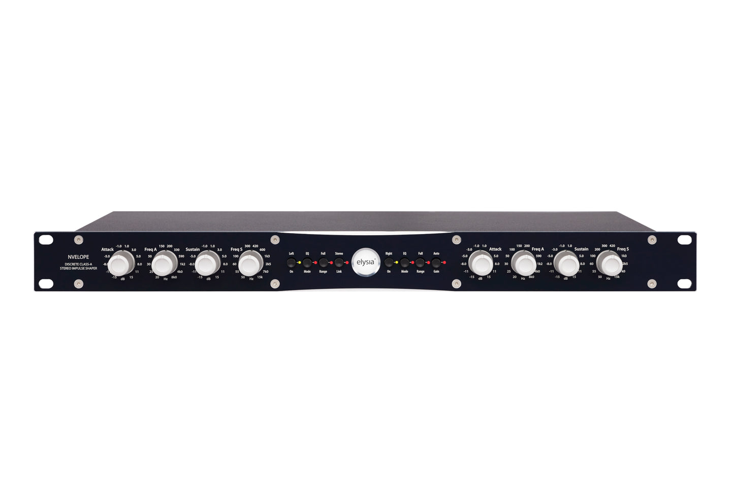 nvelope 19 inch Rack Front View with all controls and buttons.