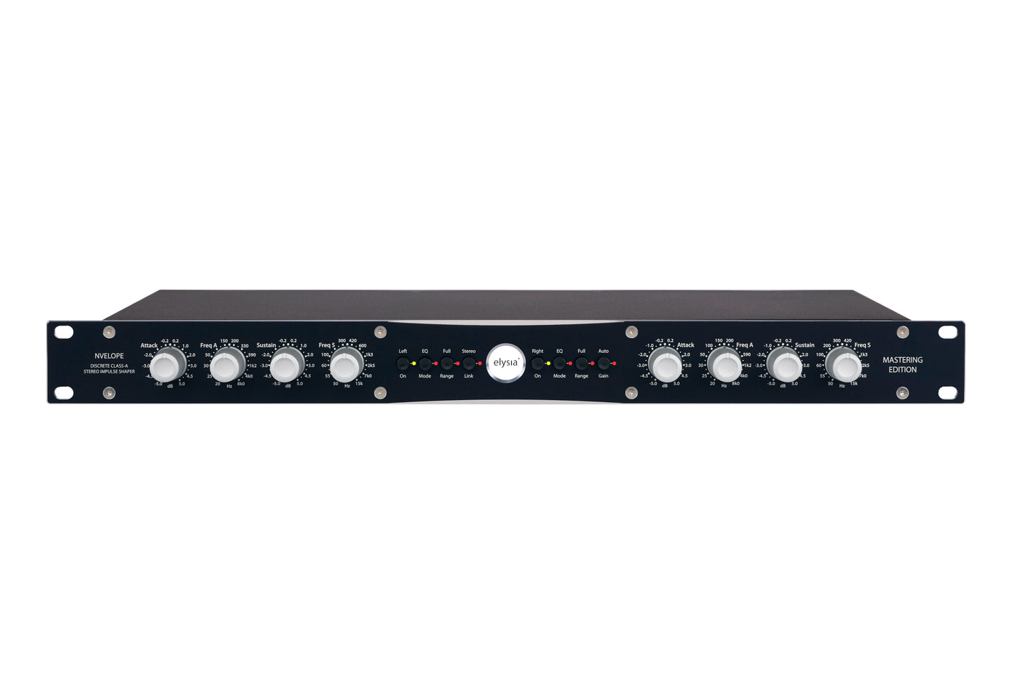 nvelope|Mastering Edition 19 inch Rack Front View with all controls and buttons.