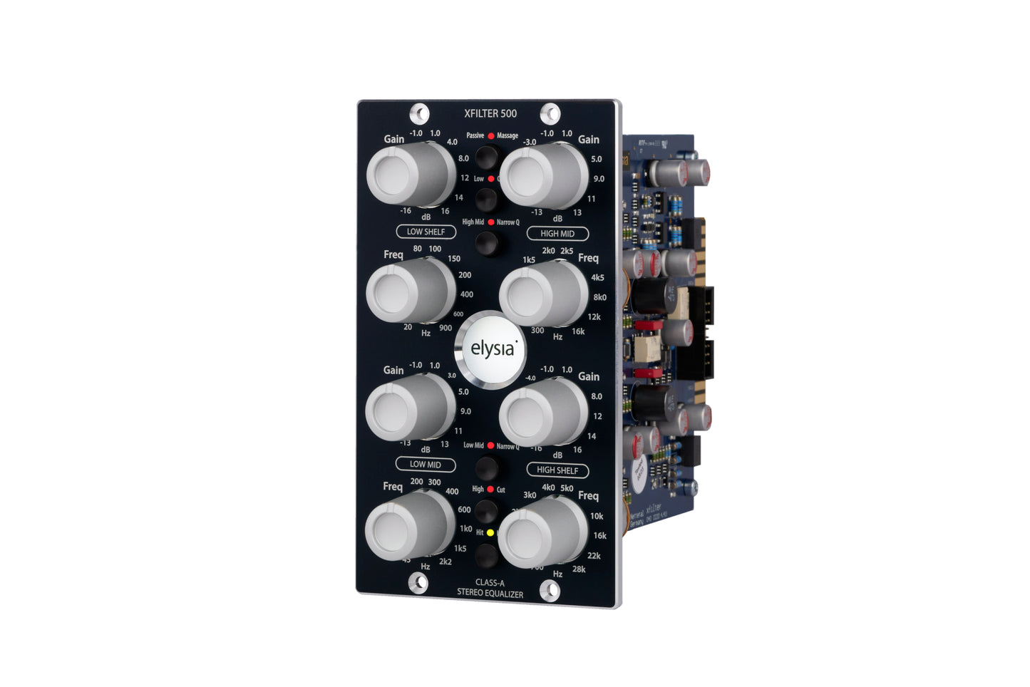 xfilter 500 Series Module Front Left View with all controls and buttons.