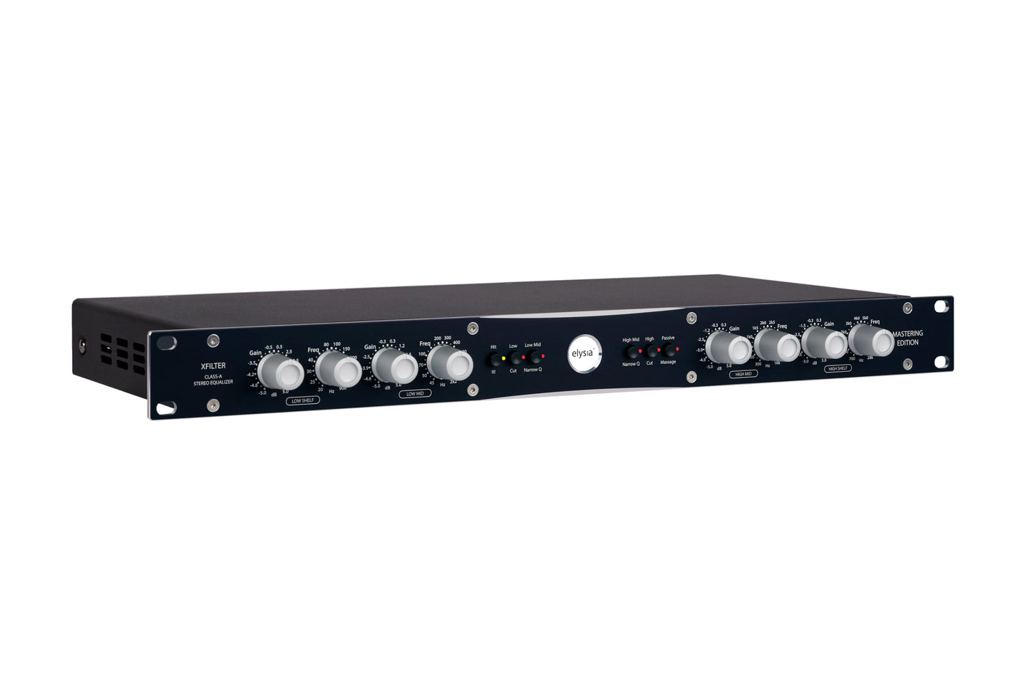 xfilter|Mastering Edition 19 inch Rack Front Right View with all controls and buttons.
