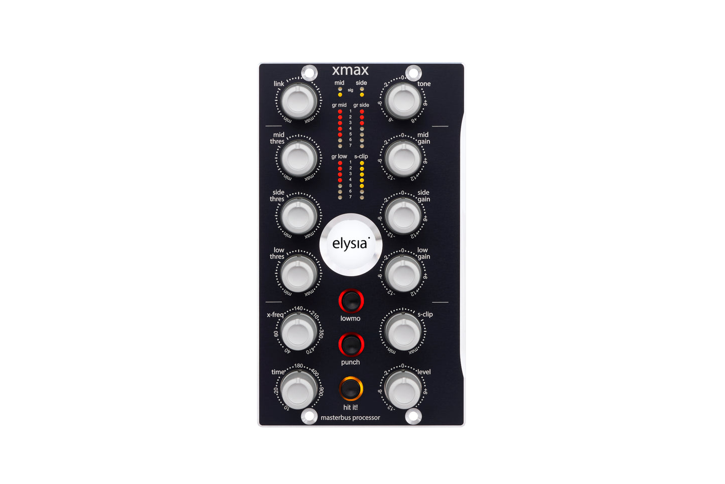 xmax 500 Module Front View with all controls and buttons.