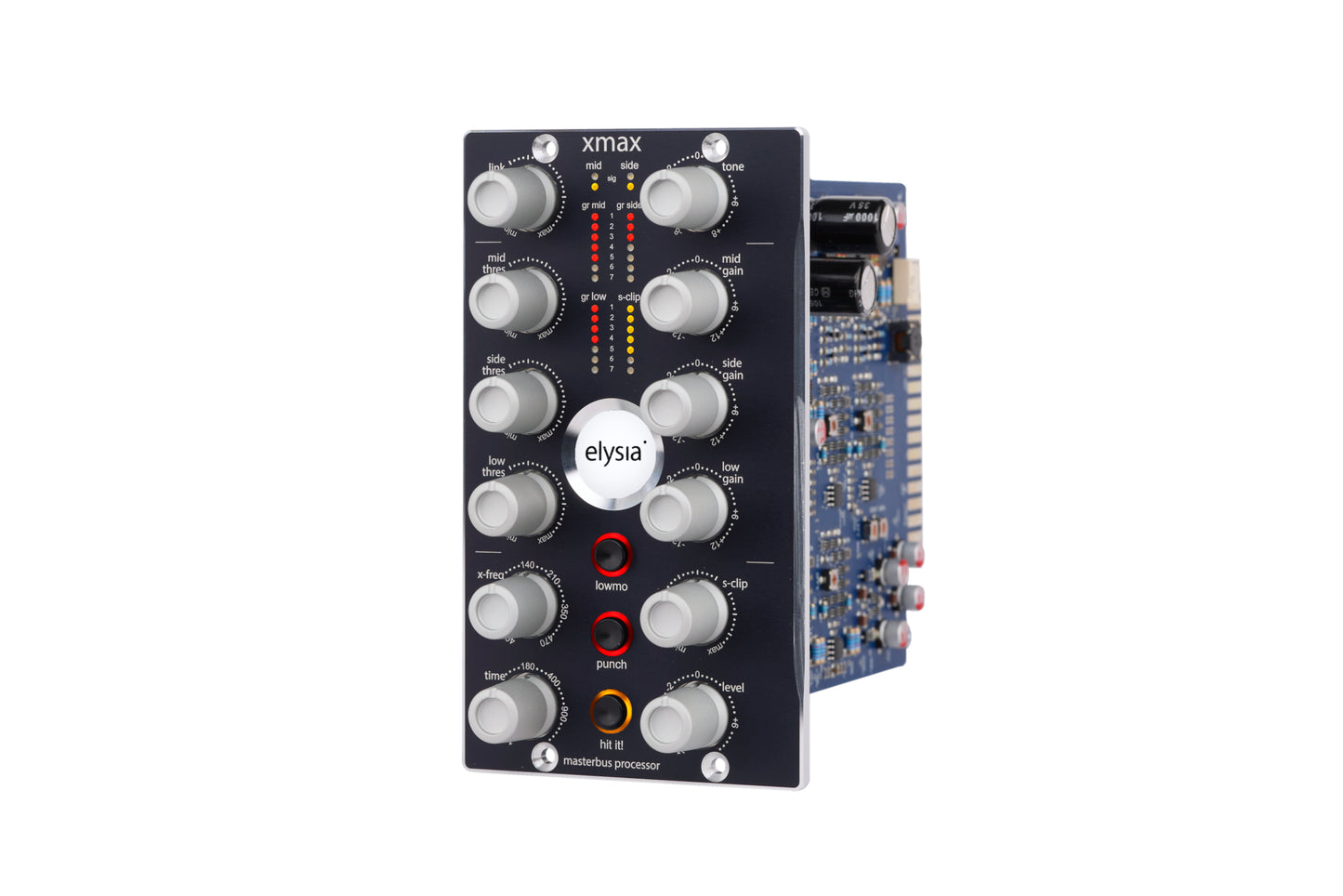 xmax 500 Module Front Left View with all controls and buttons.