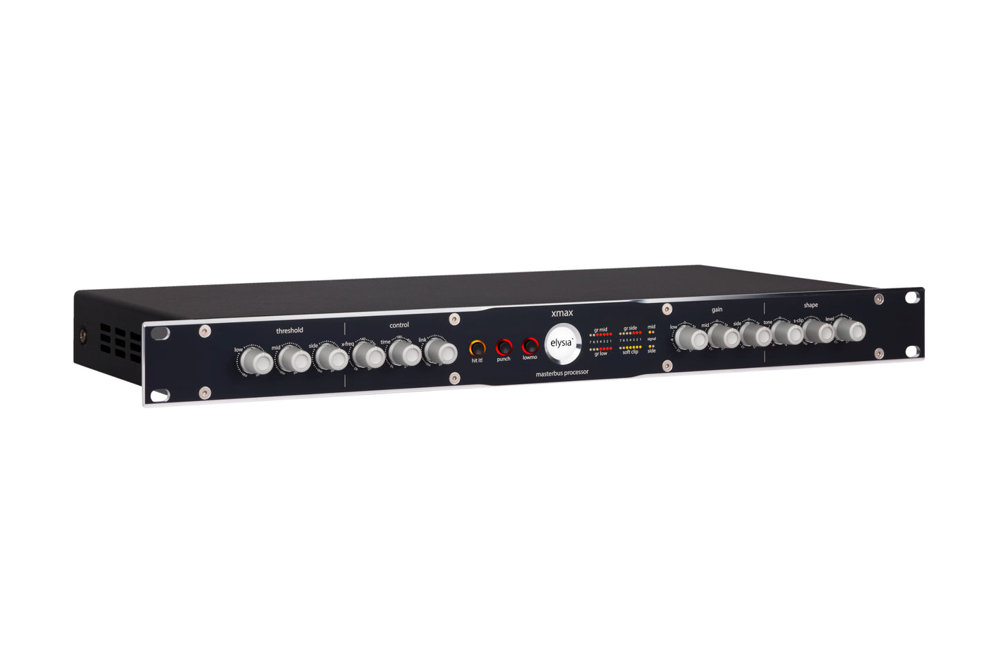 xmax 19 inch Rack Front Right View with all controls and buttons.