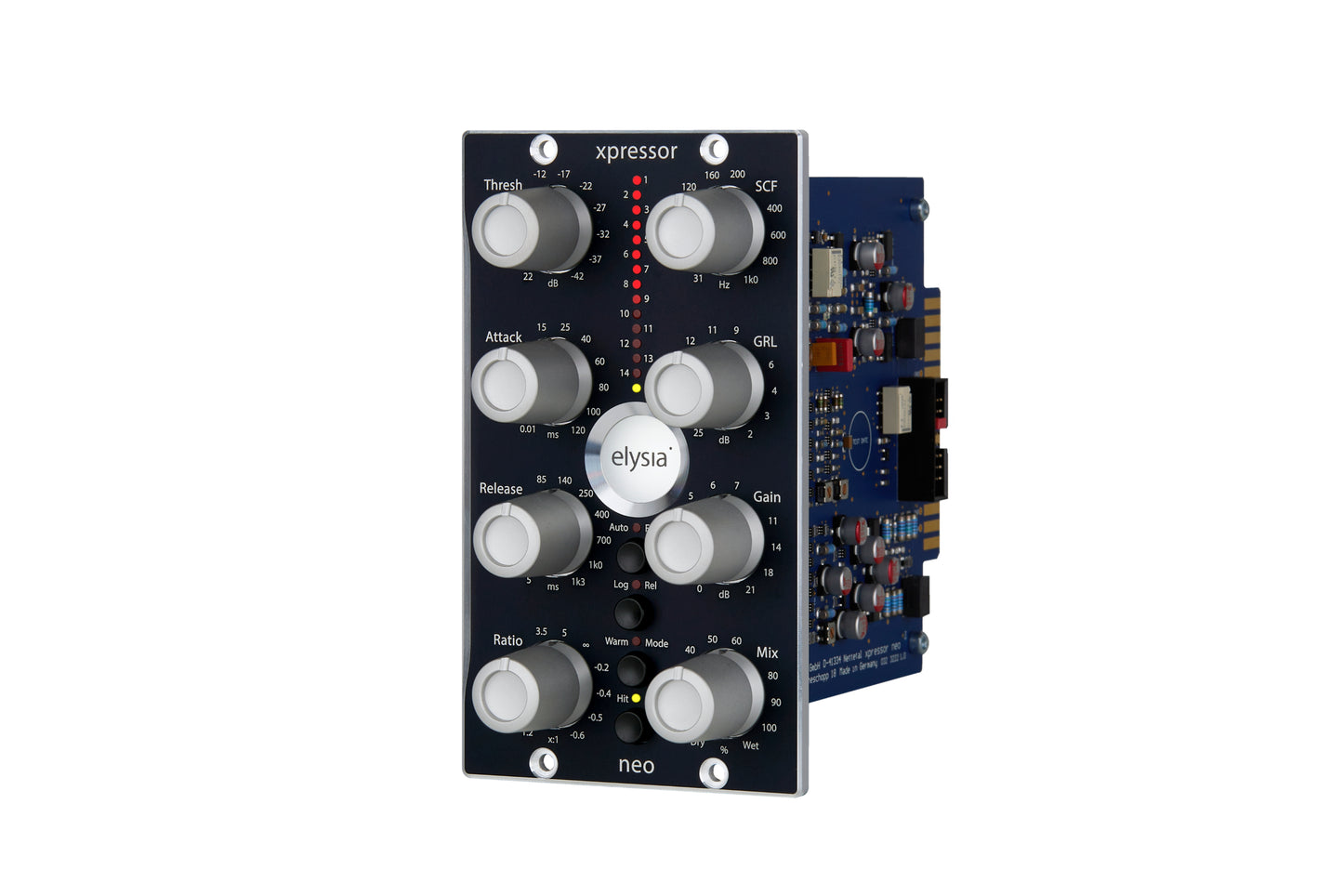xpressor|neo 500 Series Module Front Left View with all controls and buttons.